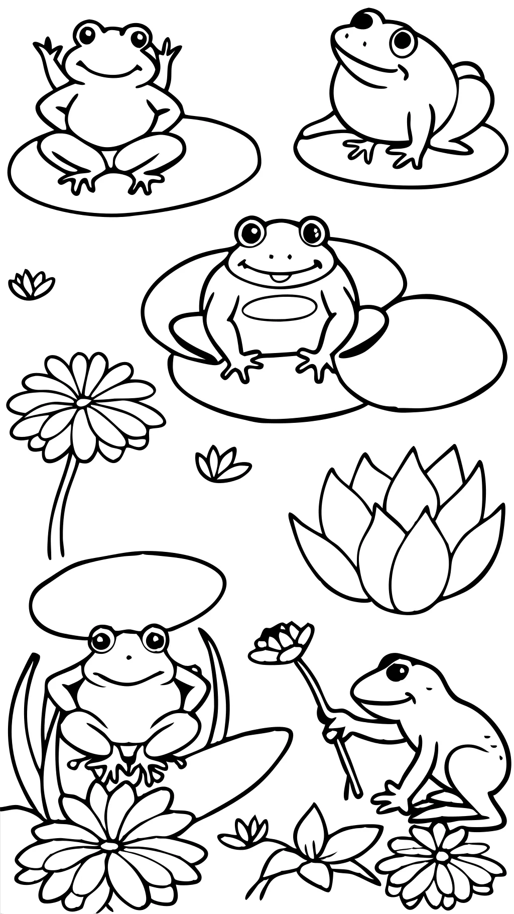 printable coloring pages frogs